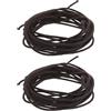 Anneome Corda Antiscivolo in Cotone Cerato 3mm 5m per Avvolgimento Manico e Martello, Set 2 Pezzi, Presa Ergonomica Resistente alle Intemperie per Attrezzi da Giardinaggio e Campeggio