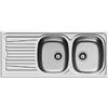 Pyramis LAVELLO PYRAMIS MODELLO 100150730 SPARTA 116X50 2 VASCHE A DESTRA DX CON PILETTA DA 3,5