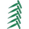 VILLCASE Set di 5 Foratori Manuali per Giardino Strumenti Pratici per Semina e Trapianto di Piante da Orto in Plastica Verde