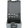 TOOLCRAFT 1614138 - Set di 6 svasatori conici, 6,3 mm, 8,3 mm, 10,4 mm, 12,4 mm, 16,5 mm, 20,5 mm, codolo cilindrico HSS, 1 pezzo