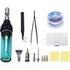 LIYJTK Kit di saldatura a gas portatile Kit a temperatura regolabile Butano cordone SET 8 ML