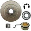 UYTGFO Adatto for motosega Stihl MS171 MS181 MS211, parti di ricambio con cuscinetto a gabbia ad aghi, ingranaggio a vite senza fine, kit tamburo frizione pignone 3/8 6T