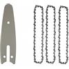 ZHLWei Mini catena in acciaio for motosega Catena di ricambio for accessori for sega elettrica for sega da potatura elettrica Strumenti for la registrazione del giardino da 4 pollici