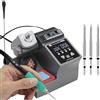 Generic Kit stazione di saldatura di precisione A9, display LCD digitale da 120 W, intervallo di temperatura 100 ° C-450 °C, punte per saldatore a cambio rapido con 3 punte intercambiabili incluse