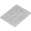 Haofy Modello di Stagnatura Veloce di Precisione dello Stencil BGA per CPU del Telefono per A60-A90, Acciaio Inossidabile, per CPU SDM450, 660, SM6150, MT6762, Dimensioni Compatte