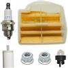 UHESWQ Misura for Husqvarna 445 450 Rancher 445E II 450e Motosega 531309681 Candela Primer Lampadina Bar Dado Aria Filtro Del Carburante Tune Up Kit