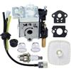 DORFEY Kit carburatore SRM-210 GT-200R adatto for SRM-230 HC-150 PE-200 PPF-210 PAS-230 Carburatore Primer Bulb Filtro aria Tagliasiepi a filo Bordatore