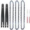 ZHaotn Set di catena e piastra guida in acciaio da 8 pollici, adatto for motosega elettrica da 8 pollici, utilizzata for la potatura e la registrazione di tronchi. Parti di seghe elettriche.