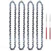 ZHLWei Set mini motosega in acciaio da 8 pollici Catene semi-scalpello con passo da 1/4 47 maglie di trasmissione Catene con calibro .043 Parti for taglio del legno for sega elettrica