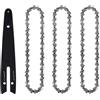 ZHLWei Confezione da 12 catene da 4/6, accessori for mini motoseghe Home 4/6 (guida/catena) Catene di ricambio for seghe da potatura a batteria, utensili da taglio