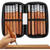 Generico Kit per Intaglio Legno,Scalpelli Acciaio Carbonio per Intaglio - 12 Pezzi Utensili Da E Falegnameria | Per Falegnameria Artigianato Modellismo E Per Ortaggi Frutta
