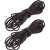Ciieeo 2 Pezzi Corda Cerata in Cotone Intrecciato 3mm 5m, Avvolgicavo Antiscivolo per Manico Utensili Manuali, Presa Sicura per Caccia e Campeggio, Protezione Manico Resistente