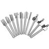 Saipor Saiper 10 punte per fresa da carpenteria HSS da 3 mm, per incisione, per utensili rotanti Dremel Foredom per scanalature, sbavature, incisioni e fresatura