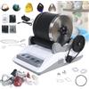 Generic Rock Tumbler Kit, lucidatrice elettrica con 2 cinghie, pietre abrasive, grana grossa e fine per lucidatura, timer di 7 giorni incluso, ideale per gli appassionati di lucidatura su roccia