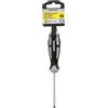 WOLFPACK Cacciavite piatto stampato acciaio S2 manico TPR bimateriale. Dimensioni: 0,8 x Ø 4,0 x 75 mm. DIN5265
