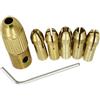 HanOaki Adattatore per mandrino di precisione in ottone, set da 7 pezzi, perfetto per la foratura di circuiti stampati (5,05 mm)