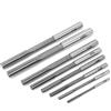 Brrnoo Set di Alesatori in Acciaio Ad Alta velocità con Alesatore a Serraggio, Punta Affilata, Precisione H7, 3 Mm-10 Mm, per Acciaio, Plastica, Legno, Rame, Alluminio, Ampiamente