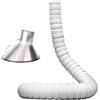 LCUVIMPEX Tubo flessibile articolato, Tubo Aspirazione Fumi Con Cappuccio for Laboratorio E Officina Multicolor Misure Multiple(Wh(l 1.5m/4.9ft),Id 200MM/7 7/8 In)