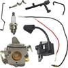 GTWSQQ Kit di asta comando dell'acceleratore, bobina accensione del carburatore, interruttore dell'albero for Stihl MS180 MS170 018 017 MS 180 170, pezzo ricambio for motosega