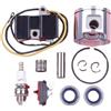 LIWaaGe Adatto for Hus 61 Jonse- 630 Motosega Bobina di accensione Kit pistone da 48 mm Interruttore di arresto Paraolio Cuscinetto candela