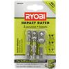 RYOBI AR2034 - Set di adattatori per bussole (3 pezzi)
