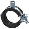 Sanitop-Wingenroth Fascetta stringitubo 57 - 61 mm | fissaggio tubo | inserto acustico e cerniera | antiperdita per viti | sistema a clic rapido | acciaio zincato | 103626