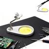 Generico Aluminum Alloy Soldering Iron Stand, Weighted Base with Tip-Cleaning Sponge, 16mm Clamp for Handle Irons (M8/P9; Not 9501/907), Portable Solder Support Holder for Electronics Repair