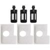 UHESWQ Misura for Stihl MS180 MS 180 C MS170 018 017 Motoseghe A Gas Pezzi di Ricambio 11301240800 3set Doppio Strato Kit di Riparazione del Filtro Dell'aria