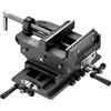 Wiltec Morsa a croce per trapano 150mm Morsa a 2 assi X-Y per macchine trapani a colonna
