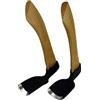 Generic set di 2 taglieri intagliati in legno piccoli e grandi smussati interni curvi