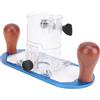 Zhjvihx Base Ad Immersione per Fresatrice per Rifilatrice da 65 Mm, Base in Lega di Alluminio con Bloccaggio Circolare e Manico in Legno, Ad Immersione per Fresa con Bloccaggio