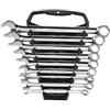 SATA ST09020SJ - Set di chiavi combinate metriche da 9 pezzi, lucidate, 8 mm a 19 mm, in rack di stoccaggio, colore: Verde