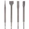 IUBPWMS Set di 4 scalpelli for martello rotante SDS-Plus, scalpello a punta/scanalatura/piatto, strumento for la rimozione di calcestruzzo in muratura for mattoni e pietra