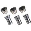 Floweringbeter 6pcs Trimmer Collet Adapter 6mm 6.35mm 8mm Costruzione In Acciaio Al Carbonio per Router Bit di Bloccaggio su Macchina Per Incisione e Legno Router Strumenti