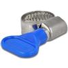 Delock Fascetta per tubo flessibile con dado ad aletta, 10-16 mm, confezione da 10, colore: blu
