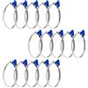 POWERTEC 70120-P3 - Fascetta stringitubo a chiave da 10,2 cm, regolabile, in acciaio inox, per raccolta polvere, collettore di polveri e tubo di sfiato dell'asciugatrice, morsetto per tubi, morsetto