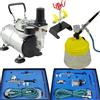 Fengda Set completo di compressore per aerografo, con pistola e supporto e set di pulizia AS18-2 & BD134 & BD130 & 777 & BD16