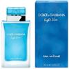 Dolce & Gabbana Light Blue Eau de Parfum Intense Donna, 50 ml, Fragranza Floreale Fruttata, Note Agrumate e Floreali