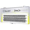 Clavier Ciglia artificiali in ciuffi BeDu2o Double Volume, ciglia in un ciuffo, diverse lunghezze da 8 a 14 mm, ultra volume, per un look perfetto (MIX 9/10/11)