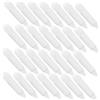 PENIKOKO 50 Pezzi Pennelli Silicone Riutilizzabili per Labbra e Ombretto con Glitter Strumento Trasparente per Applicare e Colori Liquidi Compatto e Facile