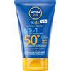 NIVEA Sun Kids To Go SPF 50+ Sun Balm, 50ml Travel Size, Extremely waterproof & Hydating, For children's delicata skin, Instant UVA/UVB protection Prevents Skin drying, Ideal for hand luggage