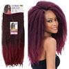 Ser Mulher SUPER KINKY - Extensions, Extension Sintetiche Capelli Ricci Stile Afro Marley, crochet braids removibili 65cm, 120gr (T1B-BURG Degradee)