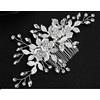 Ulalaza ToBe-U Cristallo copricapo da sposa fascia Wedding dei capelli della perla della vite con strass Accessori per capelli HS-J4793ArgentoTaglia unica