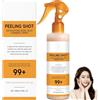 Sgjwyc Peel Shot Cheratina Care Kojic Curcuma Spray idratante per pelle secca del corpo, esfoliazione della pelle per il viso, rimozione della pelle morta per corpo e viso. (1 pezzo)