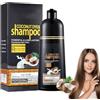 Generico Shampoo, Shampoo 4 in 1 per la Copertura dei Capelli Grigi, Pulizia Profonda e Nutriente, Ripristino Colore Istantaneo per Uomo e Donna (marrone ciliegia)