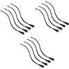 Beavorty Treccine Finte Sottili 12 Pz Molletta Per Con Parrucca Intrecciata Extension Intrecciate Per Clip Nelle Estensioni Filo Ad Alta Temperatura Ragazza Calda Allungare Treccia Barba