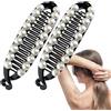 Nudorpn Clip per capelli a banana, clip di banane per donne,Doppi clips clips clincher cuccioli Barrette - 2x per lo styling non slip forti per stili spessi, sottili e ricci