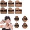 Generico 1 Box of 6PCS Guo Xiao Niu Makeup Puff, Guo Xiao Niu Cushion Foundation Puff, Chocolate Color Quick Makeup, For Natural And Easy Makeup Soft Long-Lasting (2PCS)