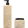 Generico Kit Shampoo e Maschera delicato illuminante per capelli colorati tinti trattati tinti Bheysè PROFESSIONAL OLIO D'ARGAN