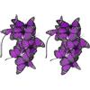 Ipetboom Cerchietto Farfalla per Donna e Bambina 2 Pezzi in Plastica, Design Elegante e Resistente, per Feste e Uso Quotidiano Fissaggio Sicuro e Stile alla Moda